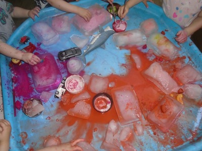 Ice painting